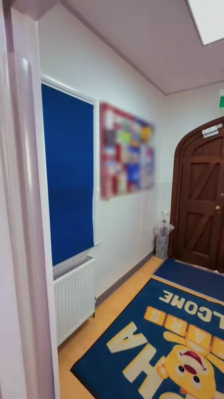 The entrance hall from the inner door