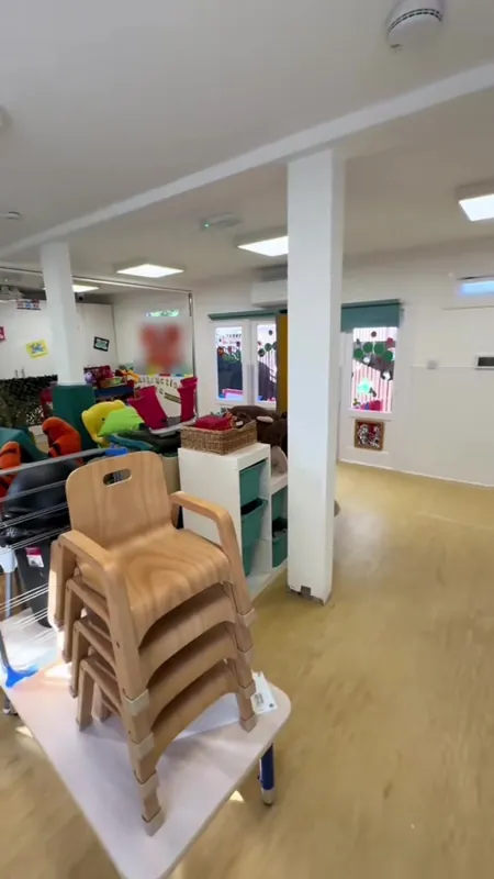 Bright, freshly painted walls and ceilings