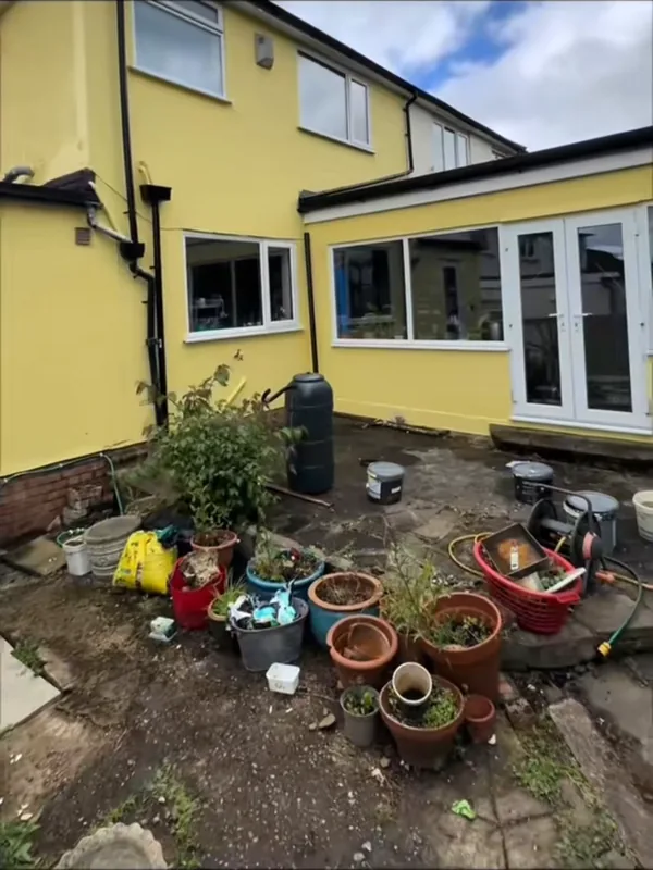 The back of the house, finished