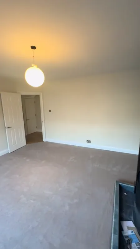 The living room, finished