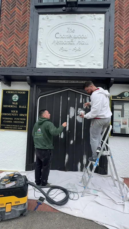 Preparing the main door