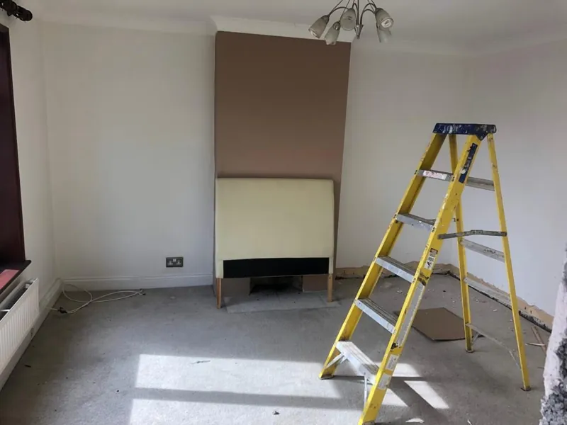 Living room before