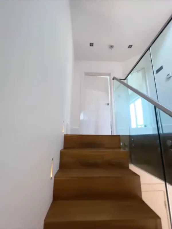 The landing and stairs, finished