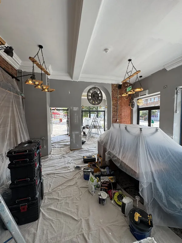 Walls filled and prepared