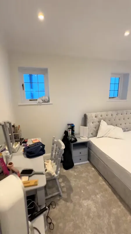 The skylight bedroom — after