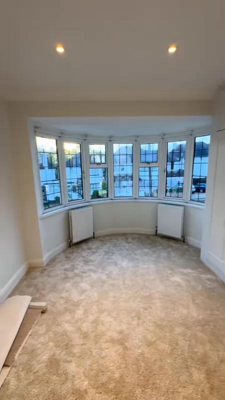 The bay-window bedroom