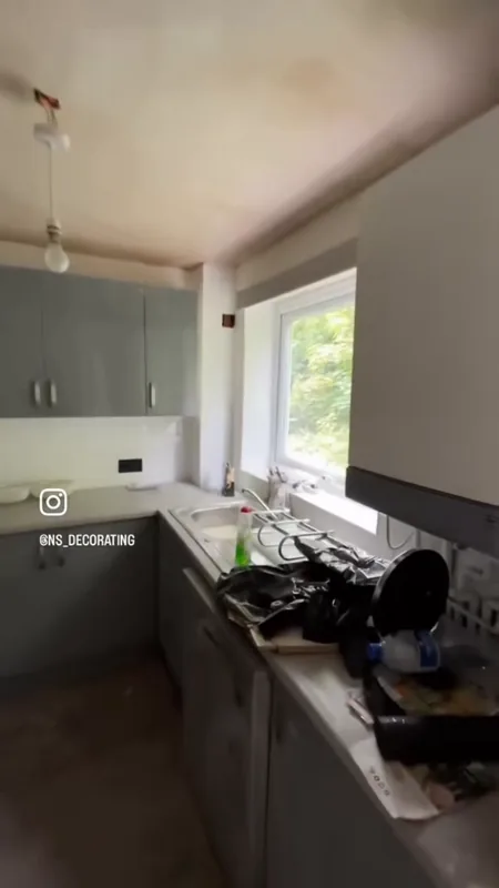 The kitchen by the window — during