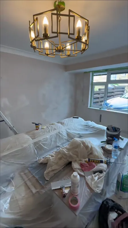 Walls sealed, filled and sanded, ready for paint