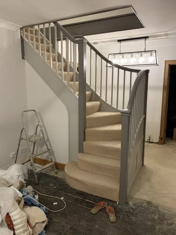 The staircase from the hallway — after