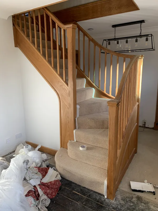 The staircase from the hallway — before