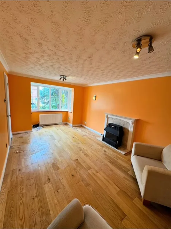 Looking towards the bay window — after