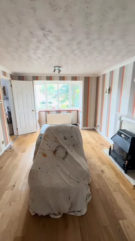 Looking towards the bay window — before
