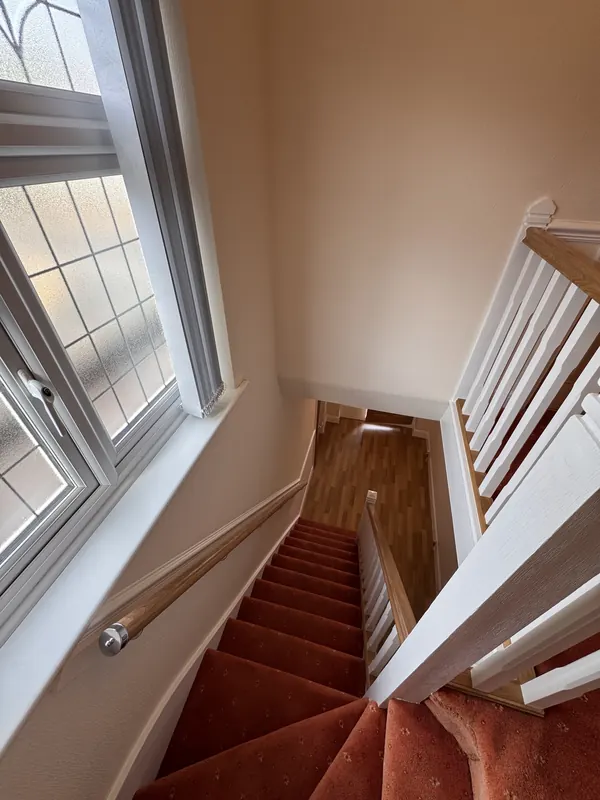 Staircase from the landing window