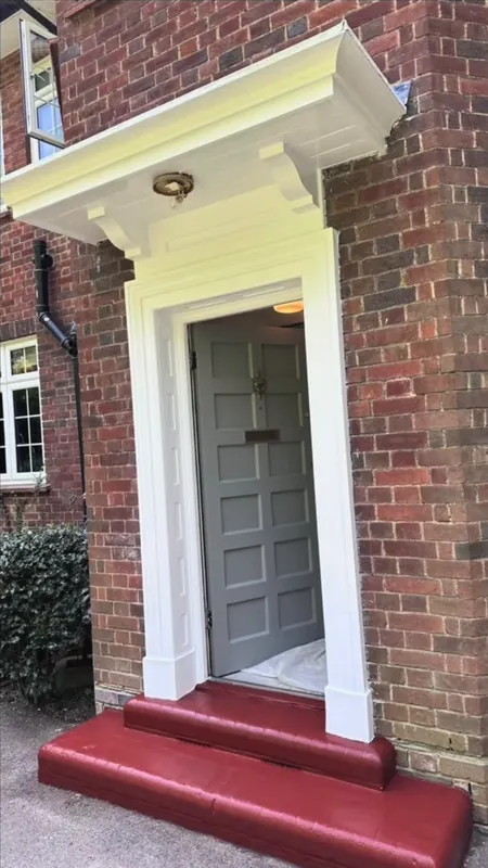 Repainted porch and entrance in Rickmansworth