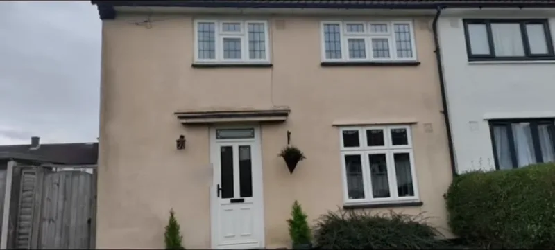 The front of the house — before