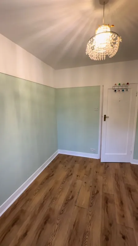 The living room, door side