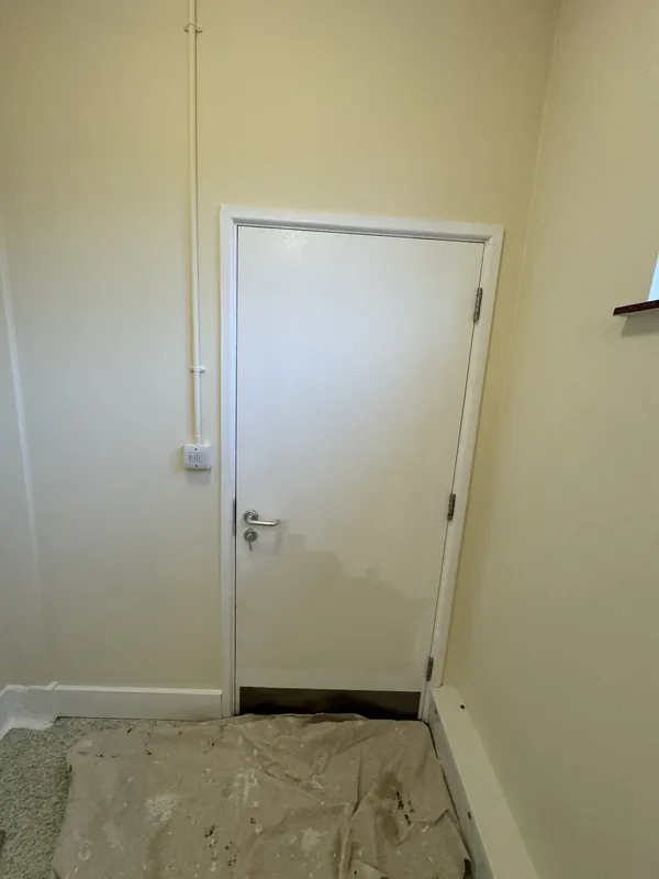Painting a door and frame white