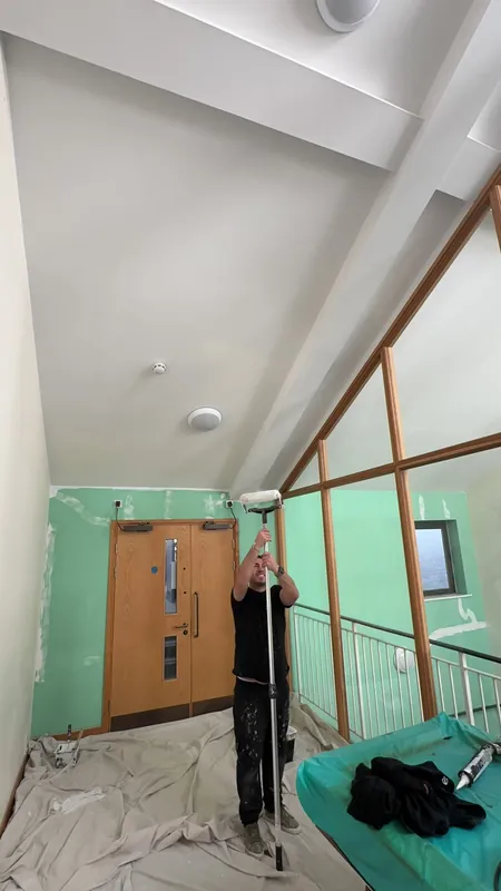 Painting the high landing