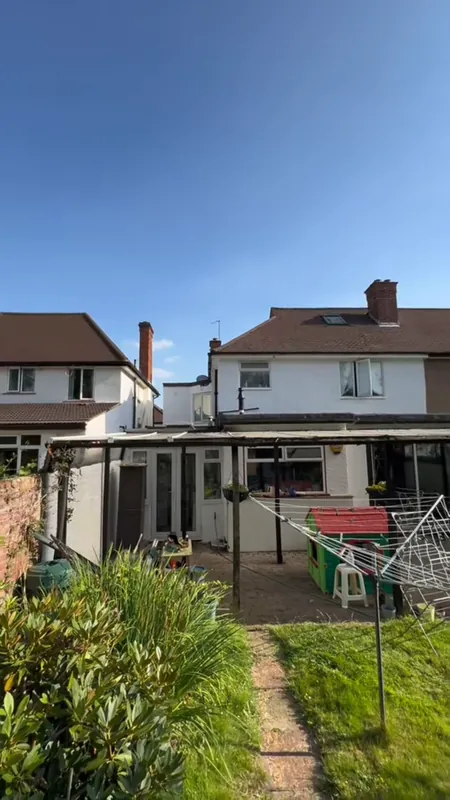 The back of the house