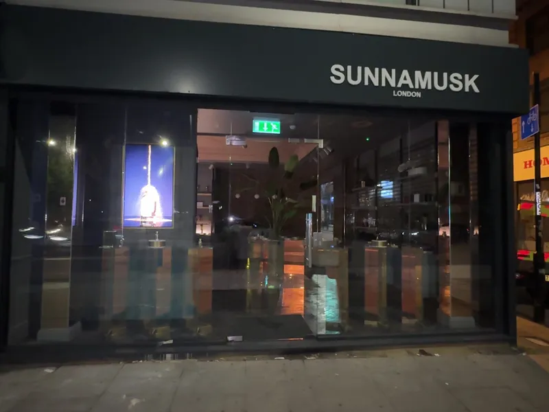 Shopfront at night