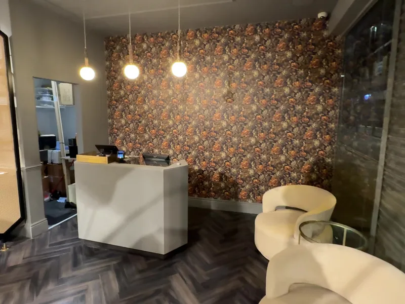 Reception and seating area