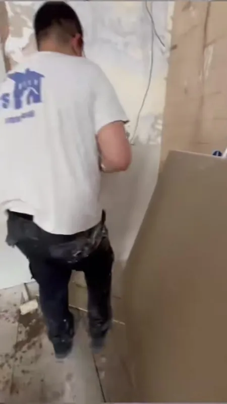 Fitting the new drywall