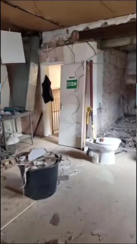 The old fish and chip shop, ready for the strip-out