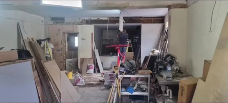 Stripping the shop back to the bare bones