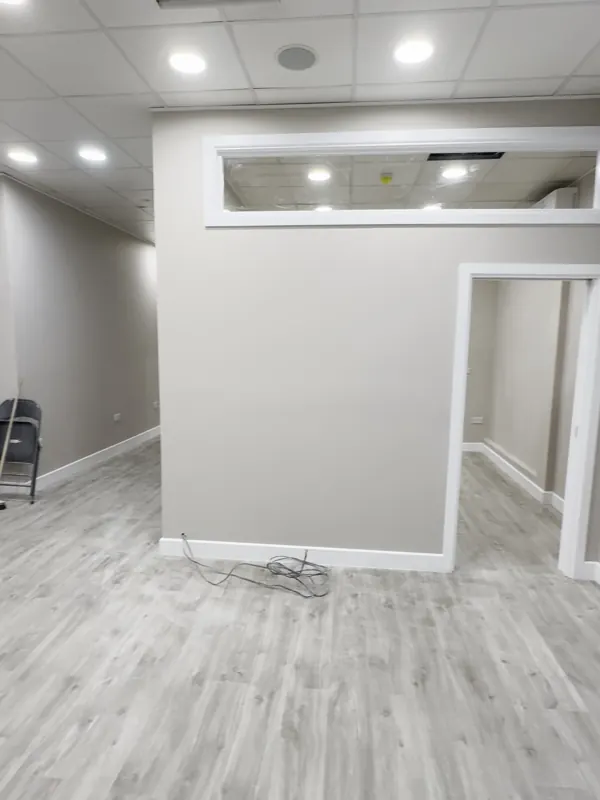 New partition with glazed transom