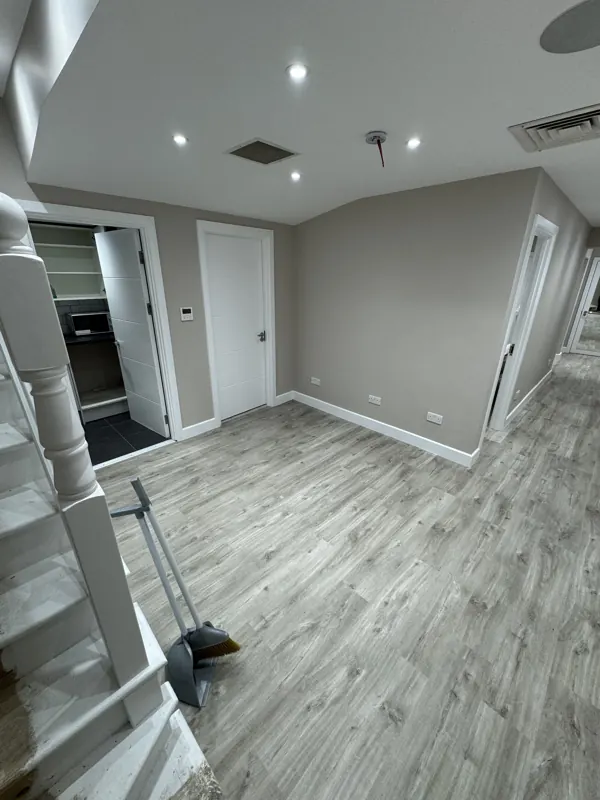 Landing and kitchenette