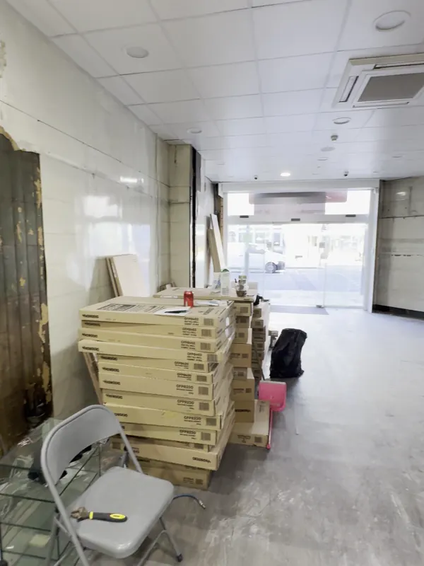 Strip-out of the old shop