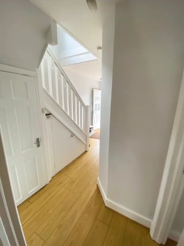 The hall and stairs — after