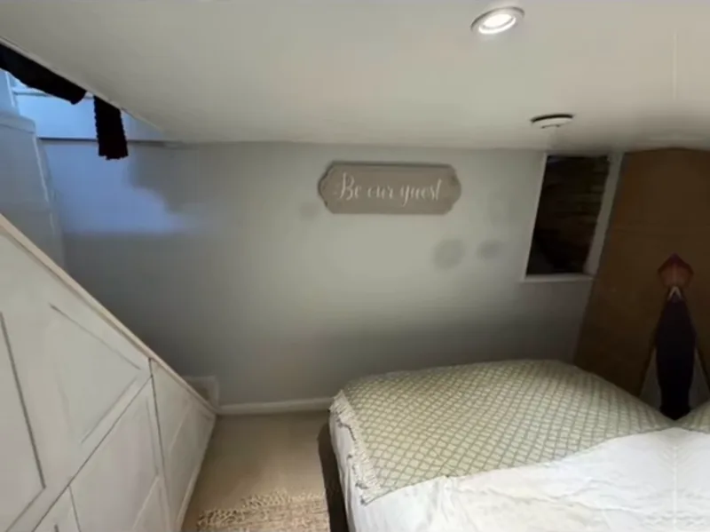 Marks on the wall by the window