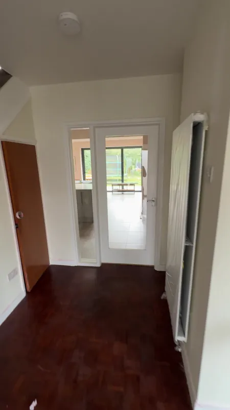 Fresh walls and woodwork through the hallway