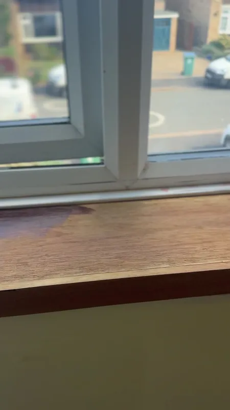 Refinishing a window sill